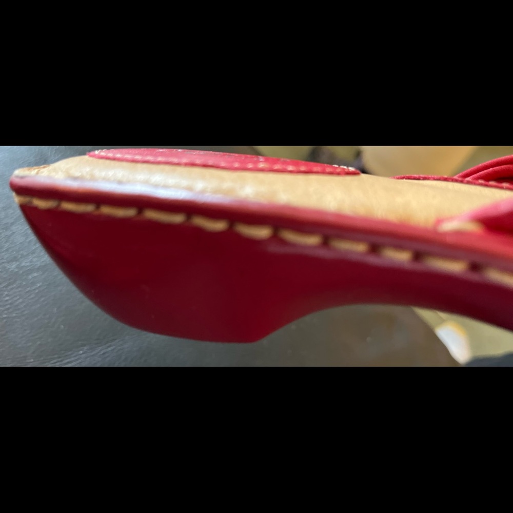 Born Red Leather Sandals - Size 9 / New - Not in box. - Picture 4 of 4